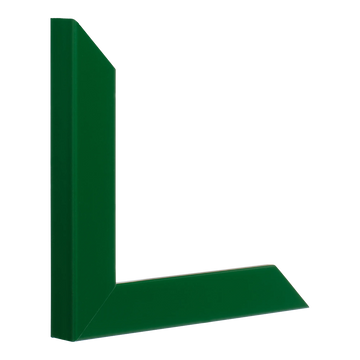Vertical view of pure racing green picture frame sample