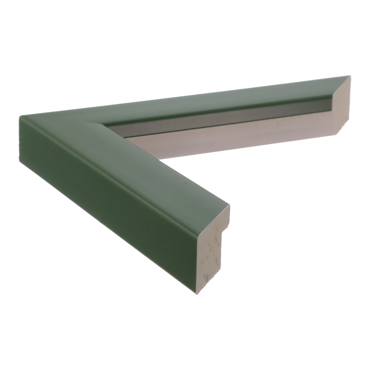 Side view of Pure picture frame in racing green