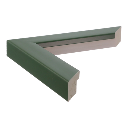 Side view of Pure picture frame in racing green