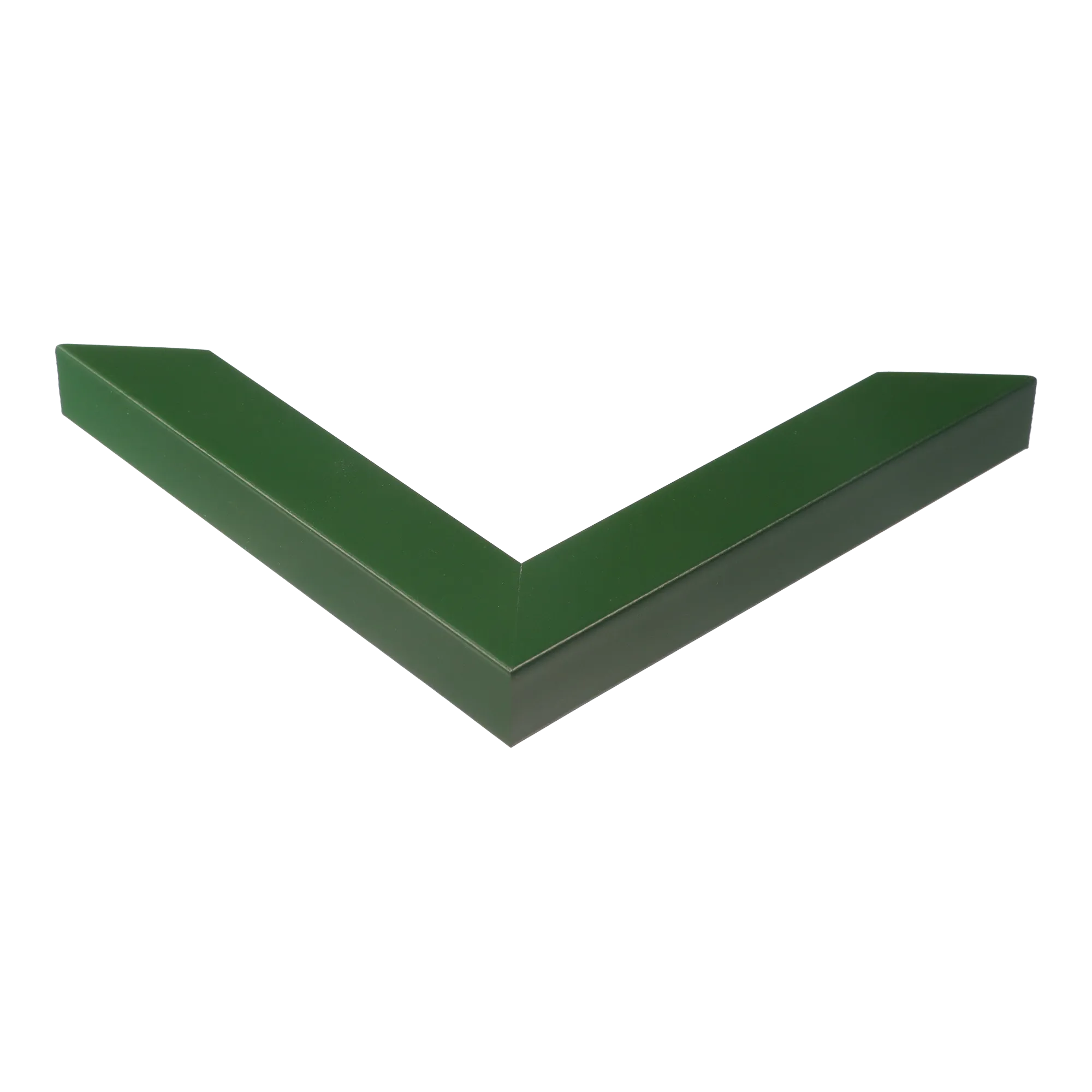 Corner view of Pure in racing green picture frame
