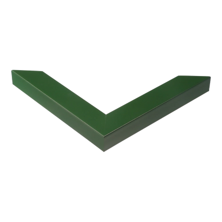 Corner view of Pure in racing green picture frame