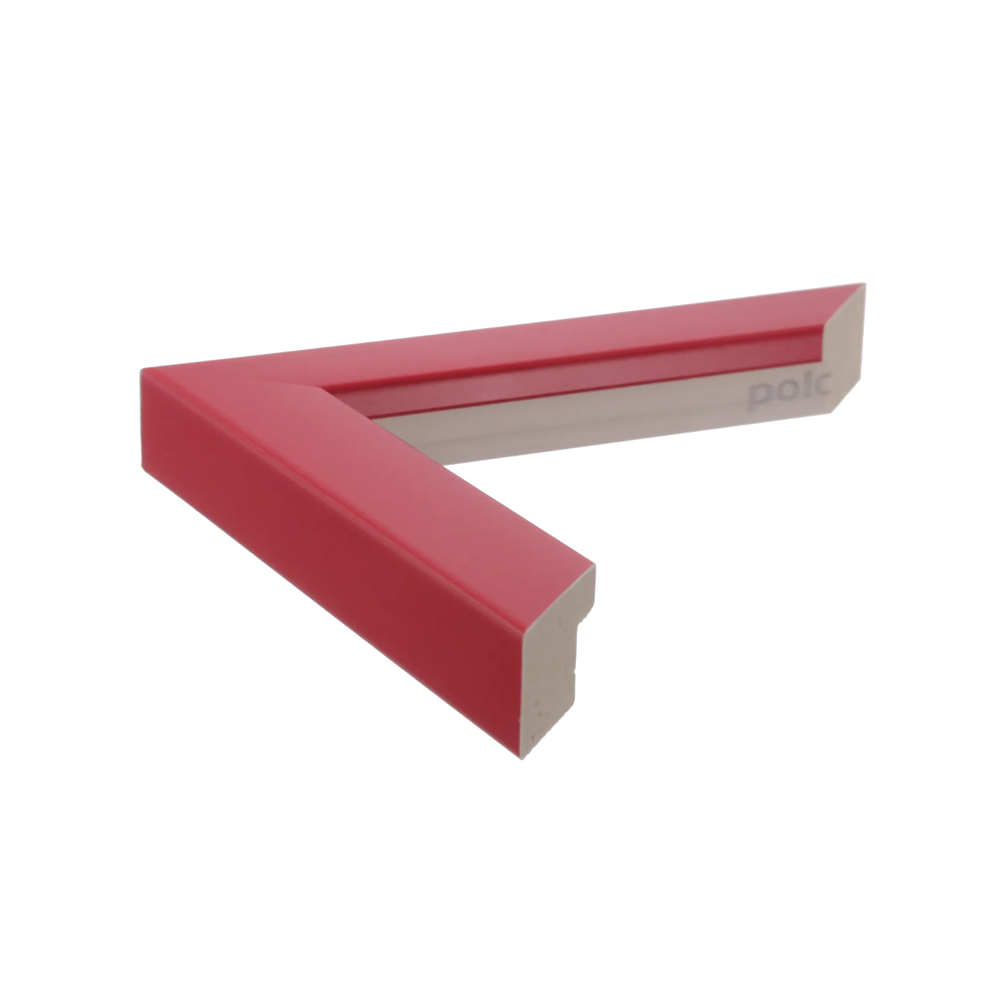 Side view of Pure picture frame in red