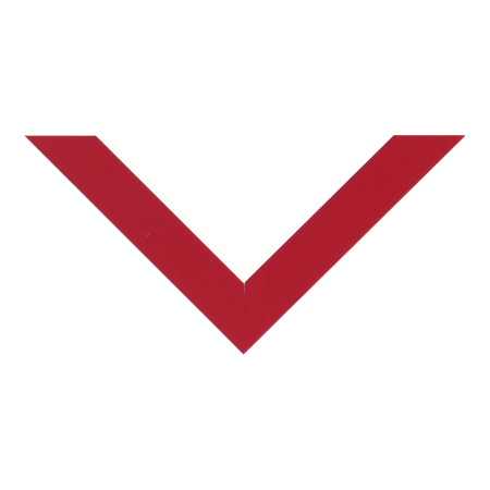 Top view of Pure picture frame in red