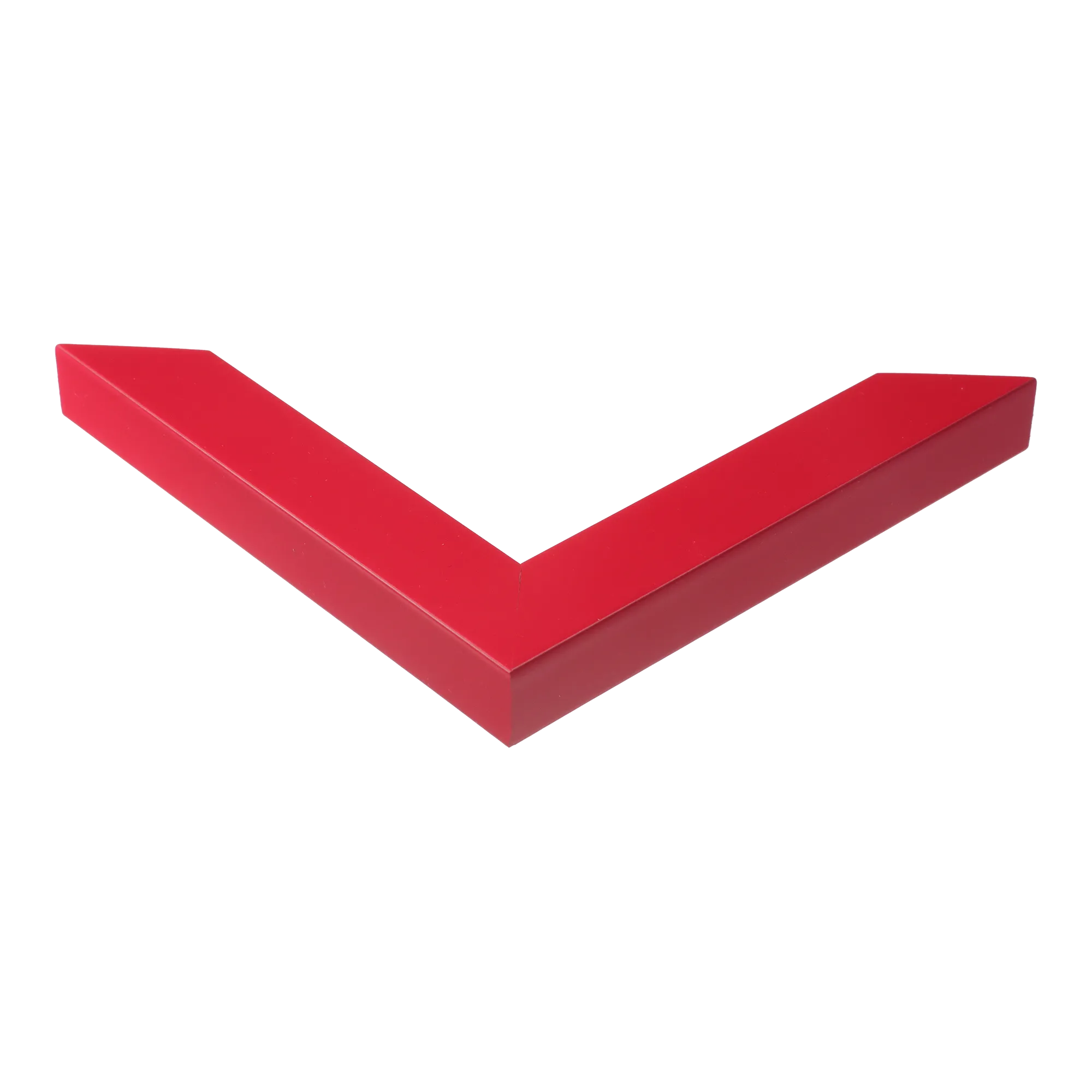 Corner view of Pure in red picture frame