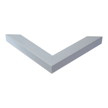 Corner view of Pure in sky blue picture frame