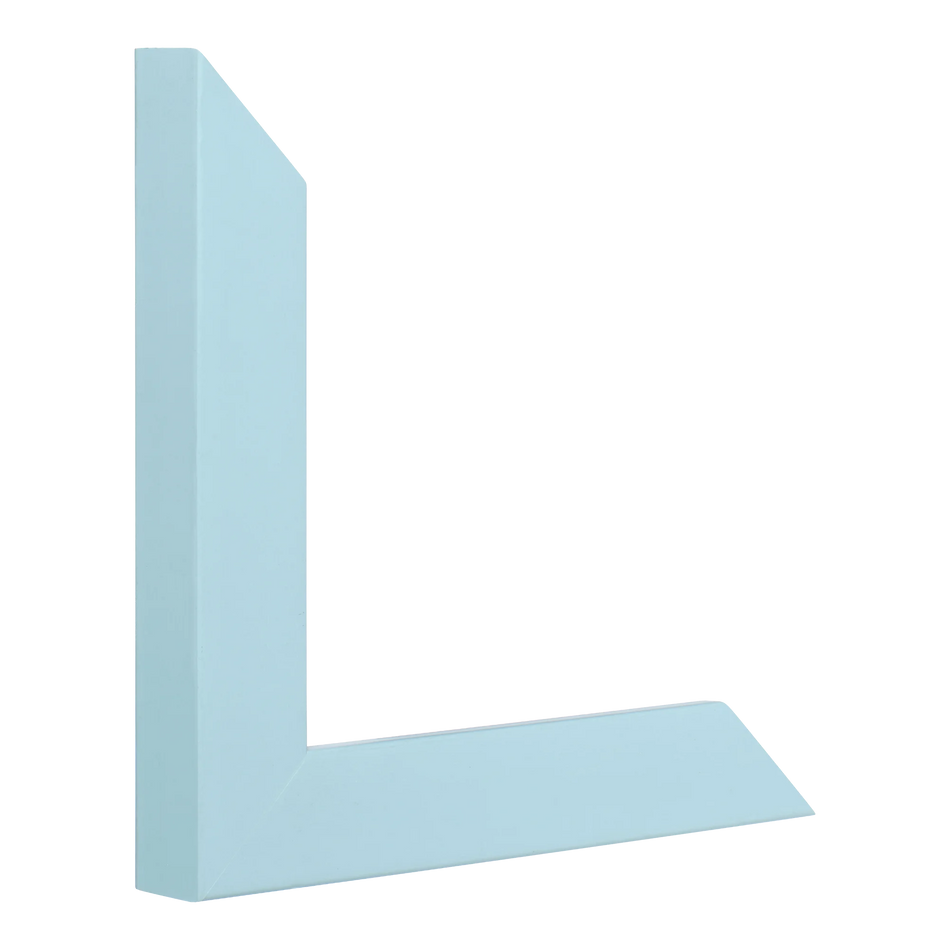 Vertical view of pure sky blue picture frame