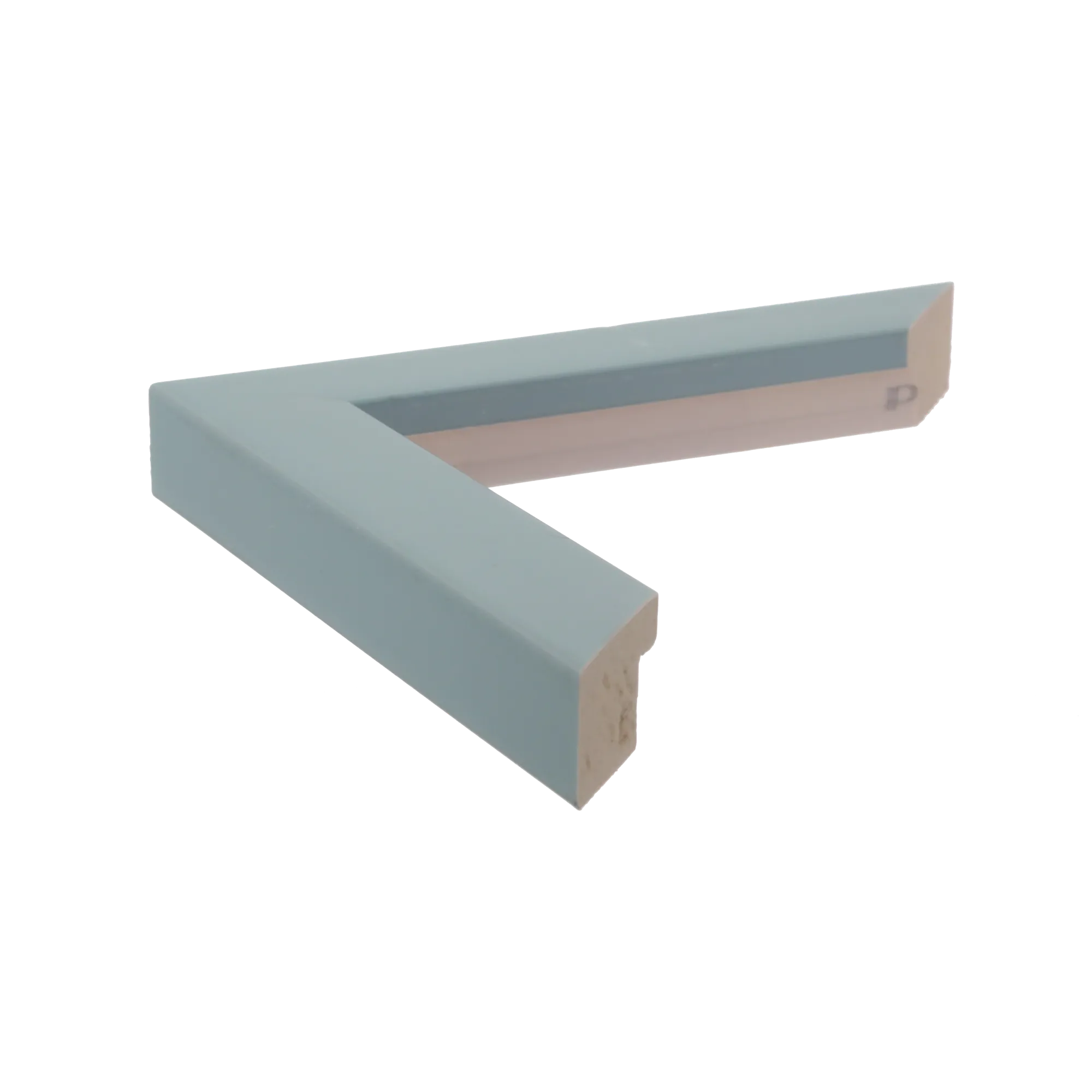 Side view of Pure picture frame in sky blue