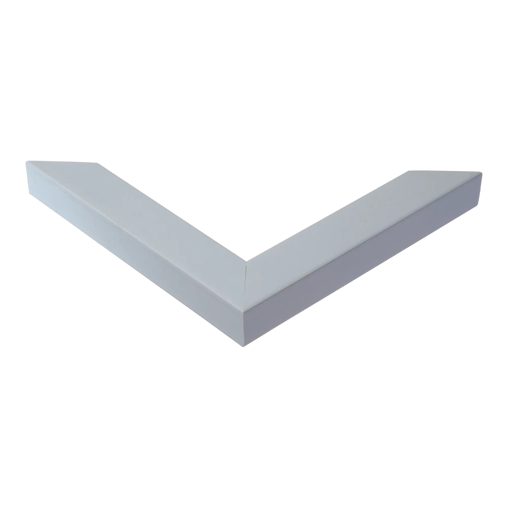 Corner view of Pure in sky blue picture frame