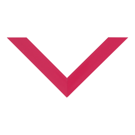 Top view of Pure picture frame in shocking pink