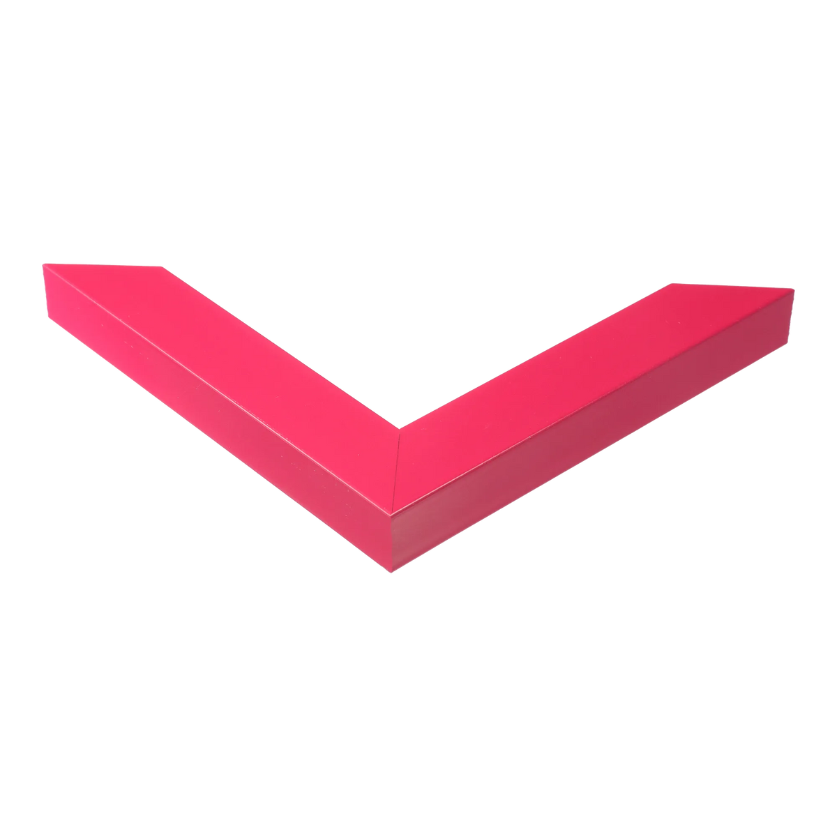 Corner view of Pure in shocking pink picture frame