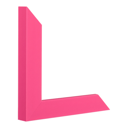 Pure in shocking pink picture frame