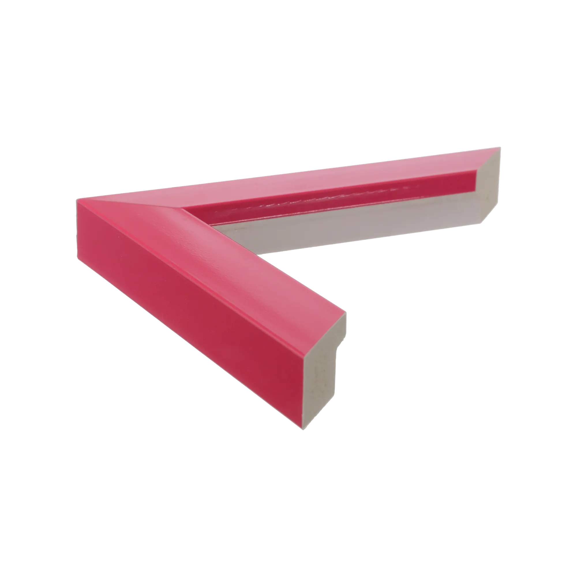 Side view of Pure picture frame in shocking pink