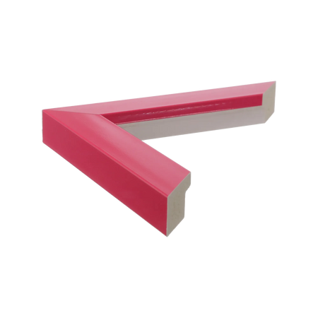 Side view of Pure picture frame in shocking pink