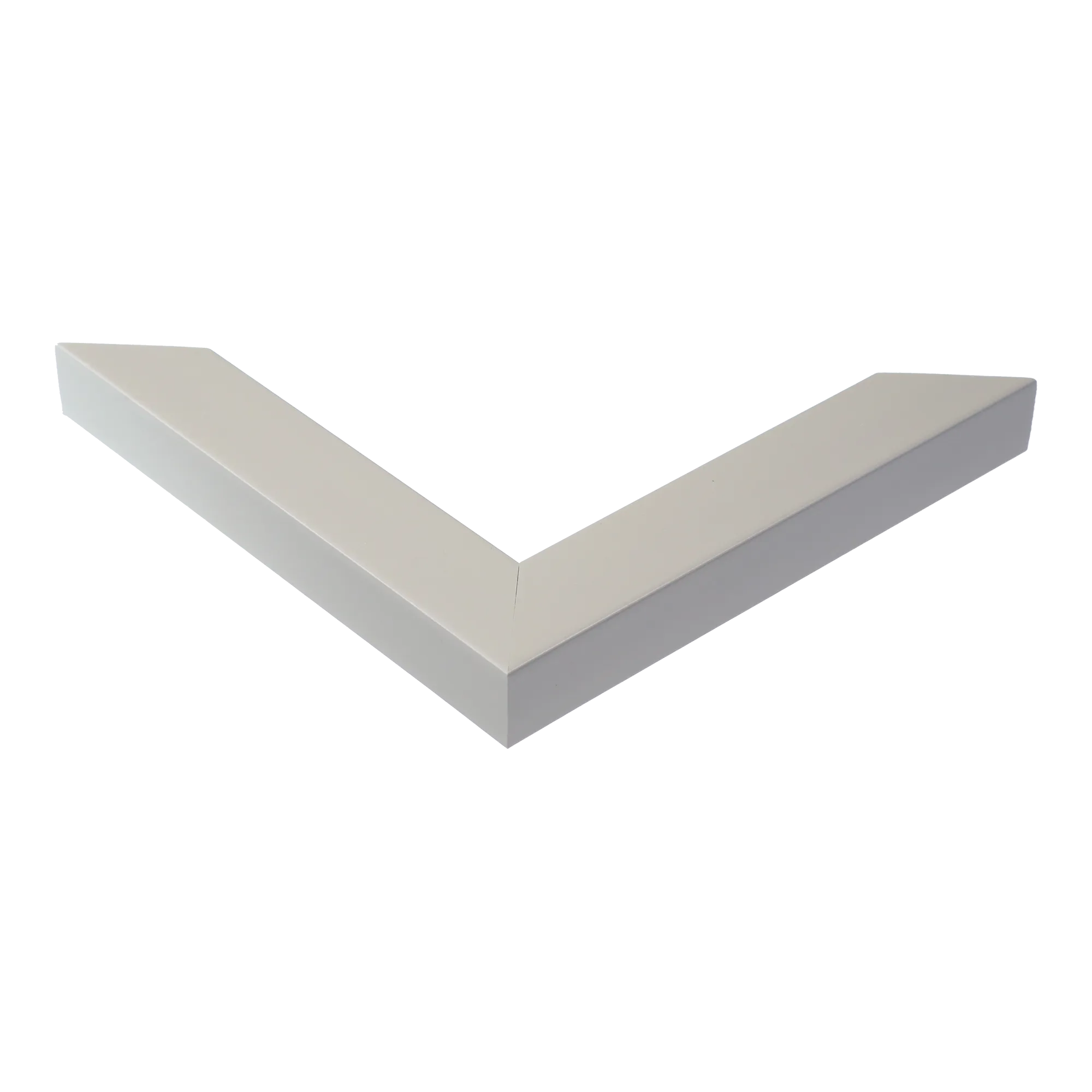 Corner view of Pure in soft stone picture frame