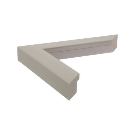 Side view of Pure picture frame in soft stone
