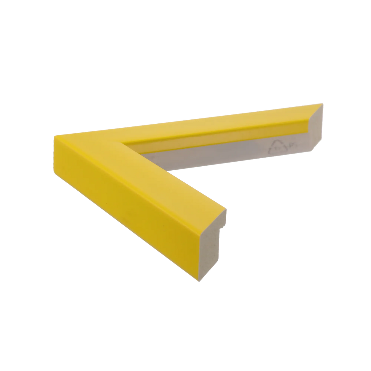Side view of Pure picture frame in yellow