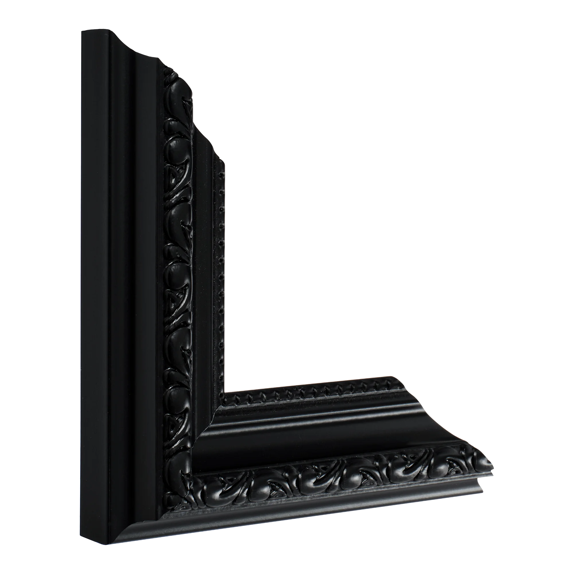 Vertical view of regency matt black picture frame