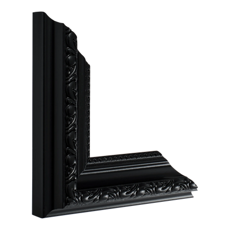 Vertical view of regency matt black picture frame