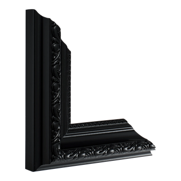 Vertical view of regency matt black picture frame