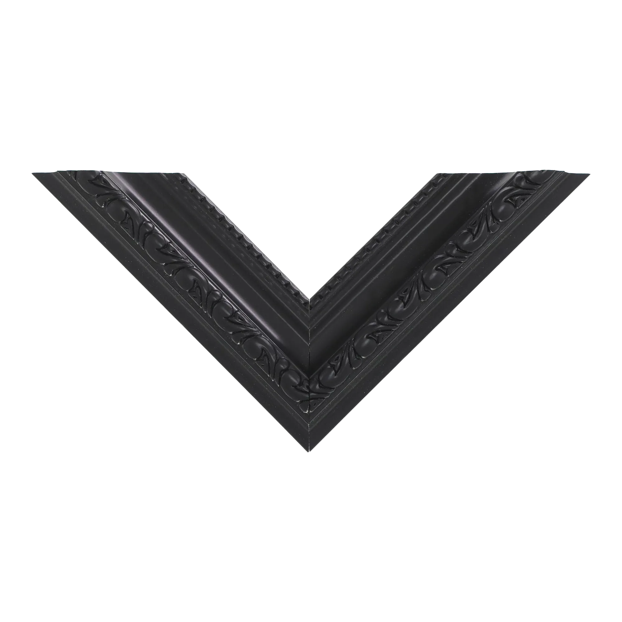Top view of Regency picture frame in matt black