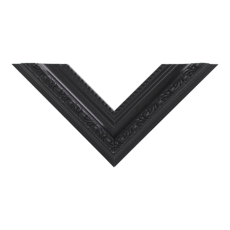 Top view of Regency picture frame in matt black