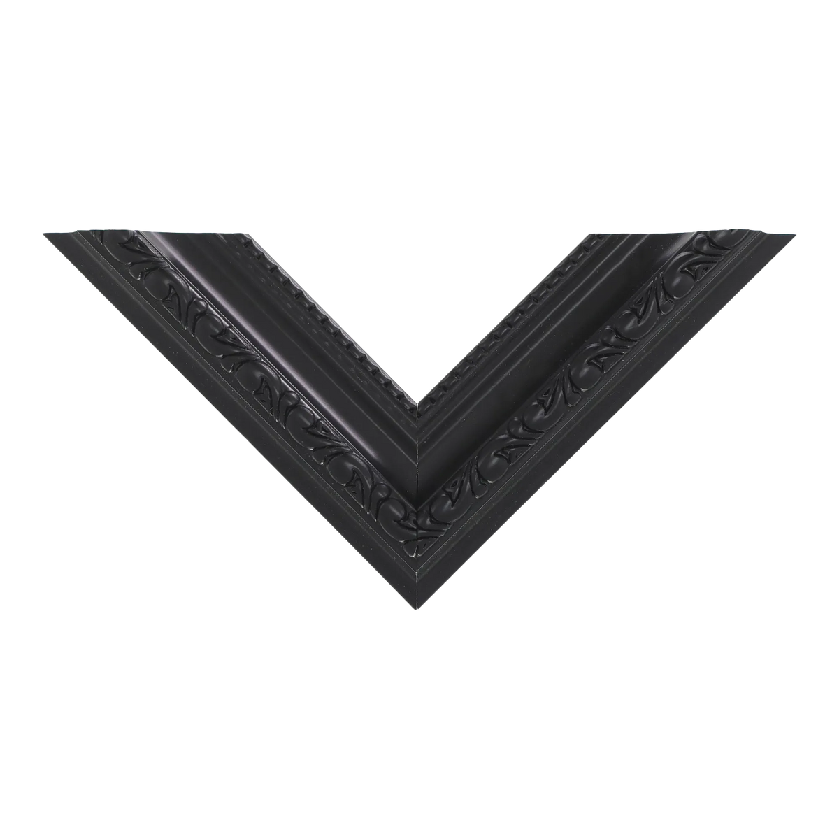 Top view of Regency picture frame in matt black