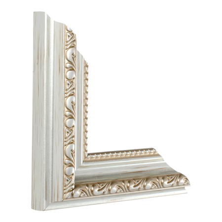 Vertical view of regency silver picture frame
