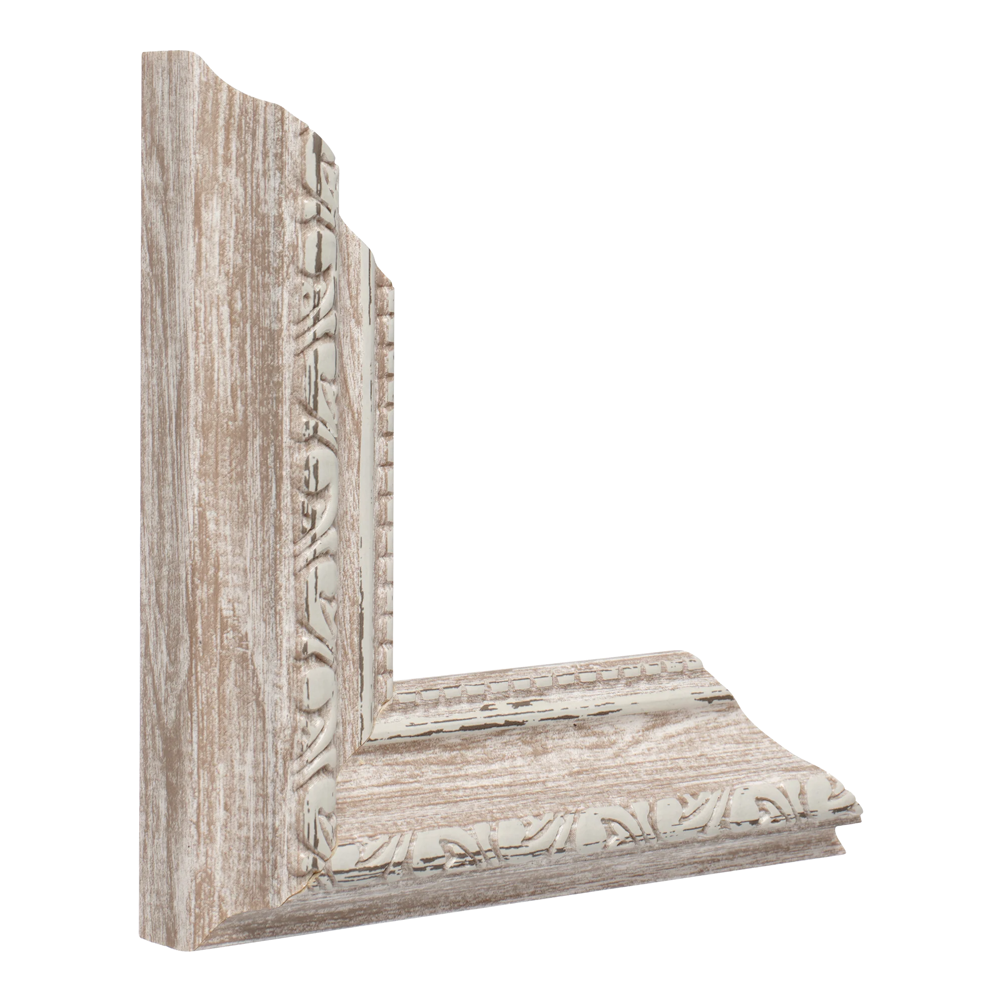 Vertical view of regency walnut picture frame