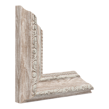 Vertical view of regency walnut picture frame