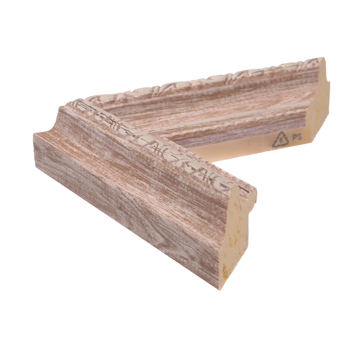 Side view of Regency picture frame in walnut