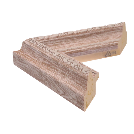 Side view of Regency picture frame in walnut