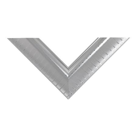 Top view of Ripple picture frame in silver