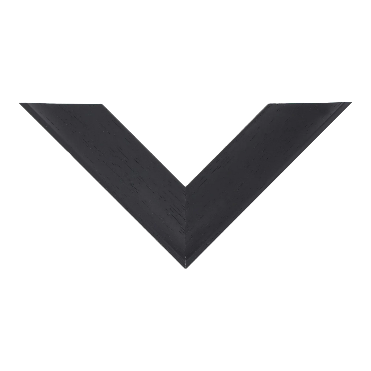 Top view of Scoop picture frame in black