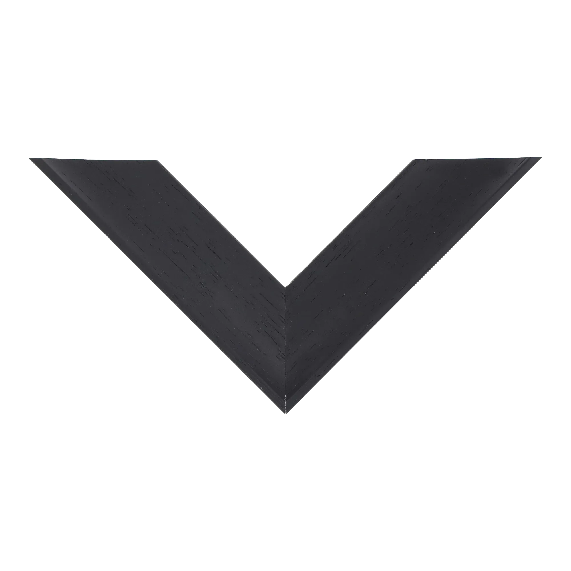 Top view of Scoop picture frame in black