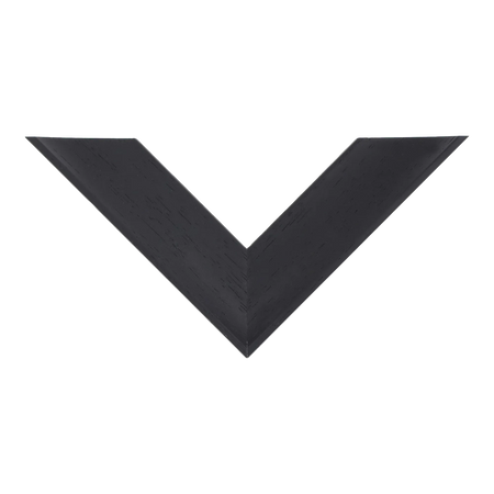 Top view of Scoop picture frame in black