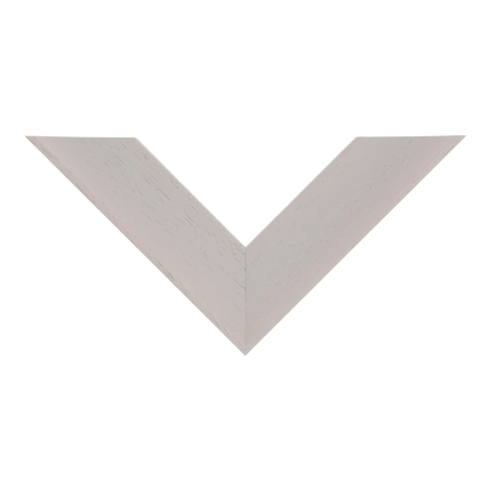 Top view of Scoop picture frame in cream