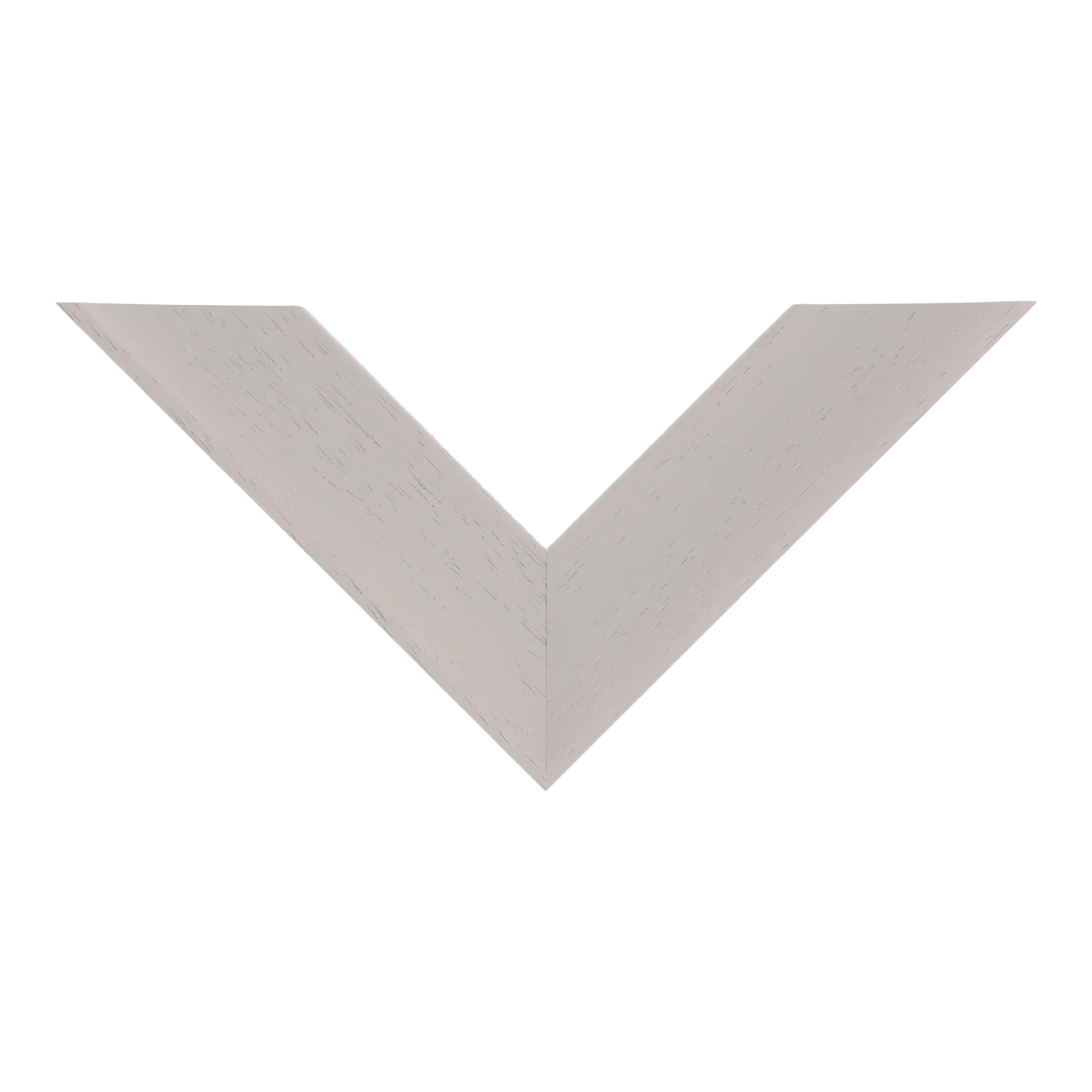 Top view of Scoop picture frame in cream