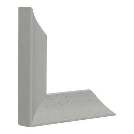 Vertical view of scoop grey picture frame