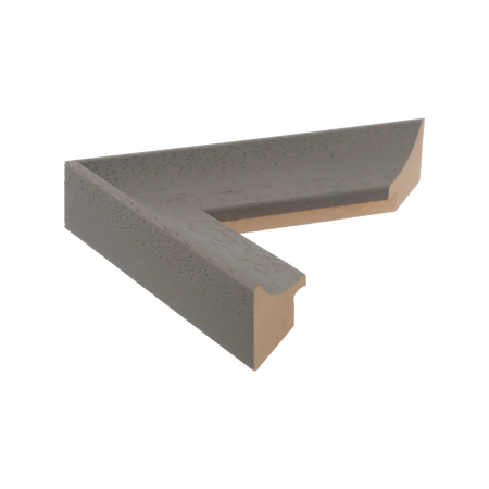 Side view of Scoop picture frame in grey