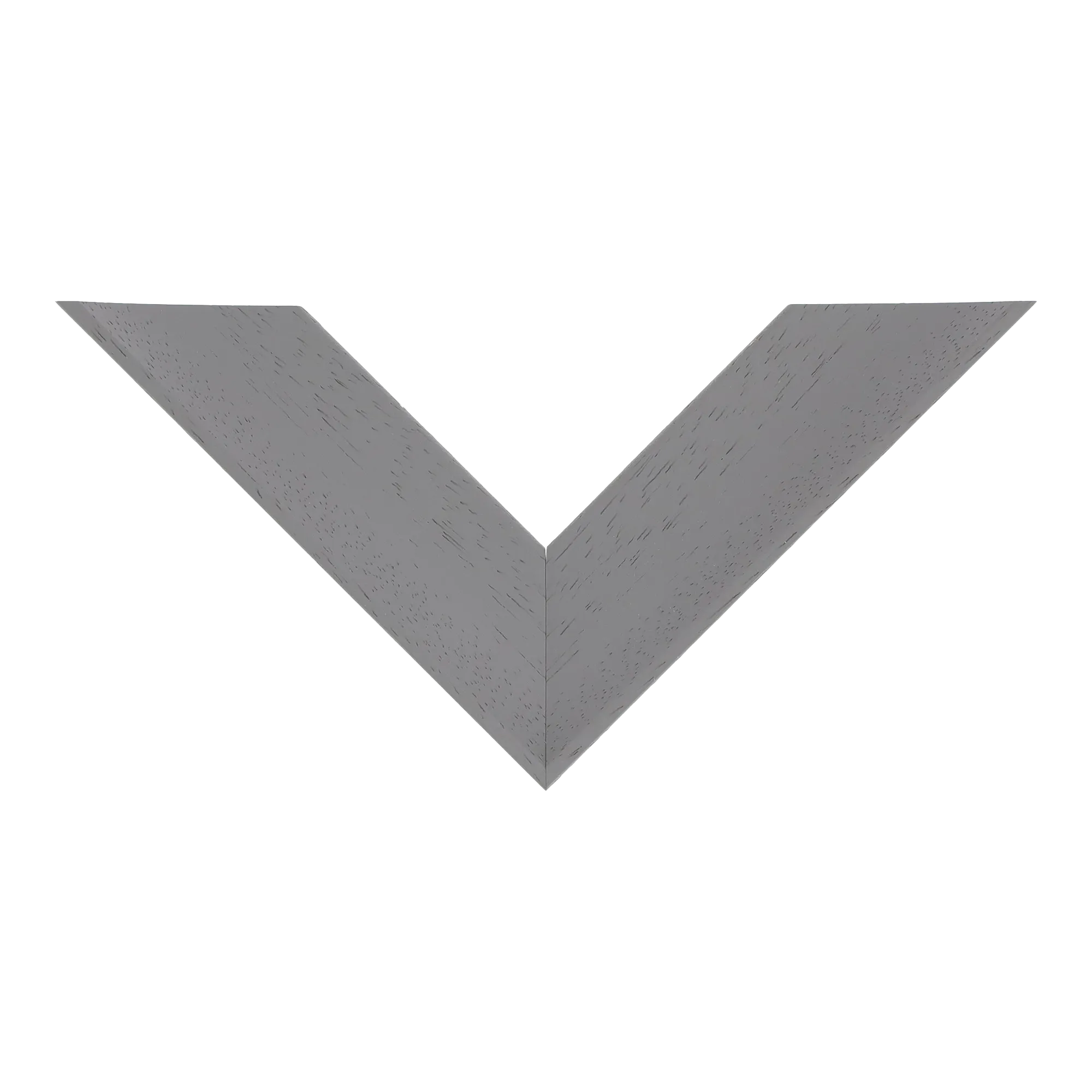 Top view of Scoop picture frame in grey