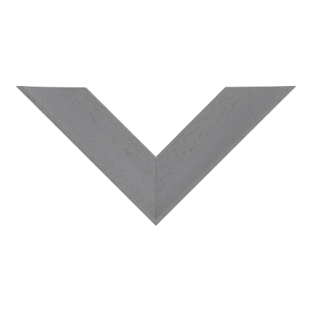 Top view of Scoop picture frame in grey