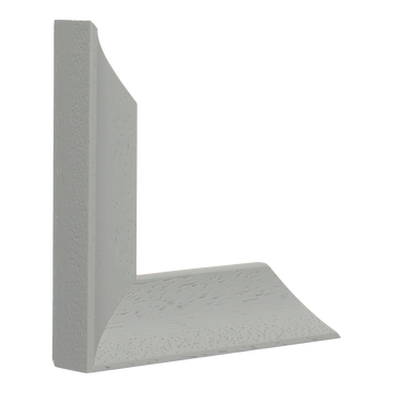 Vertical view of scoop grey picture frame