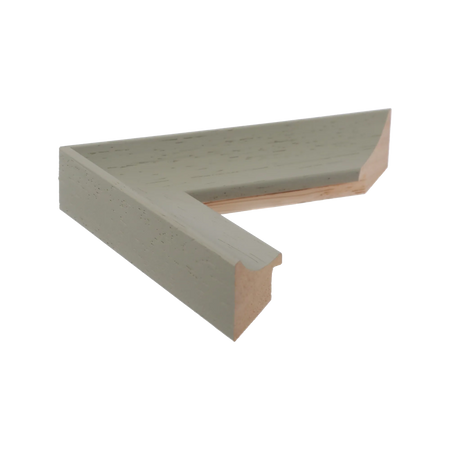 Side view of Scoop picture frame in sage