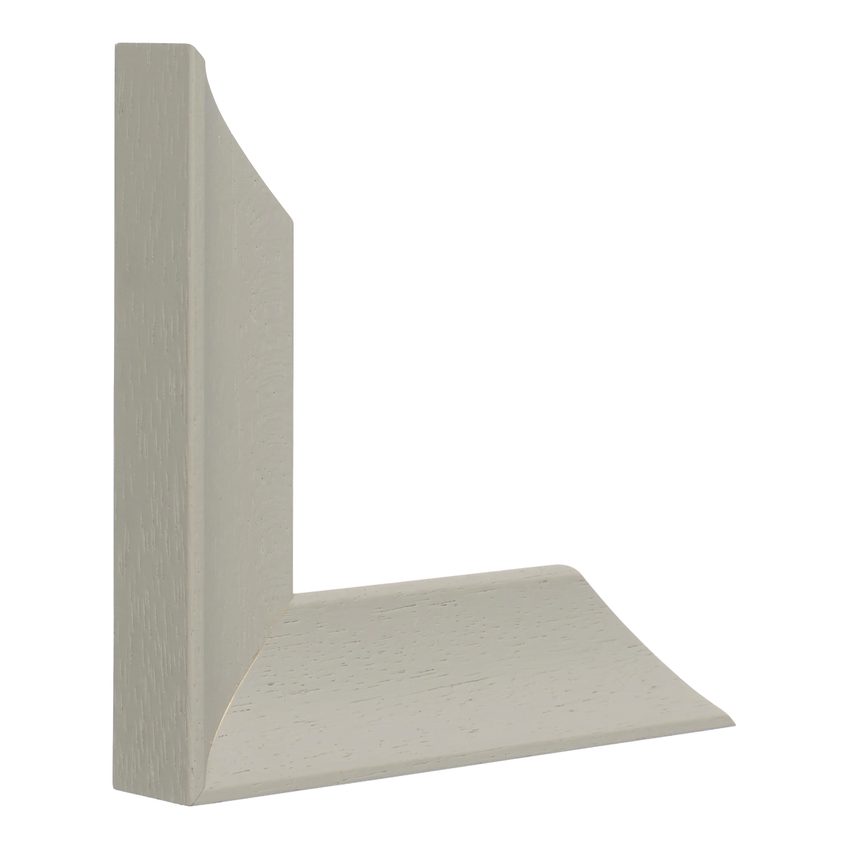 Vertical view of scoop taupe picture frame