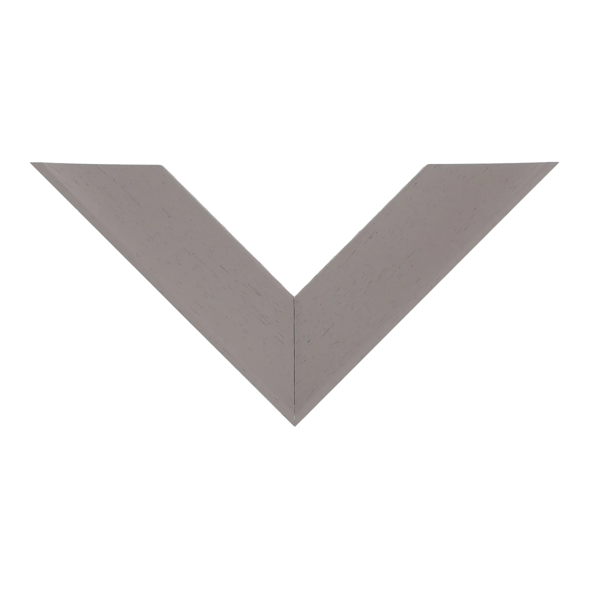 Top view of Scoop picture frame in taupe