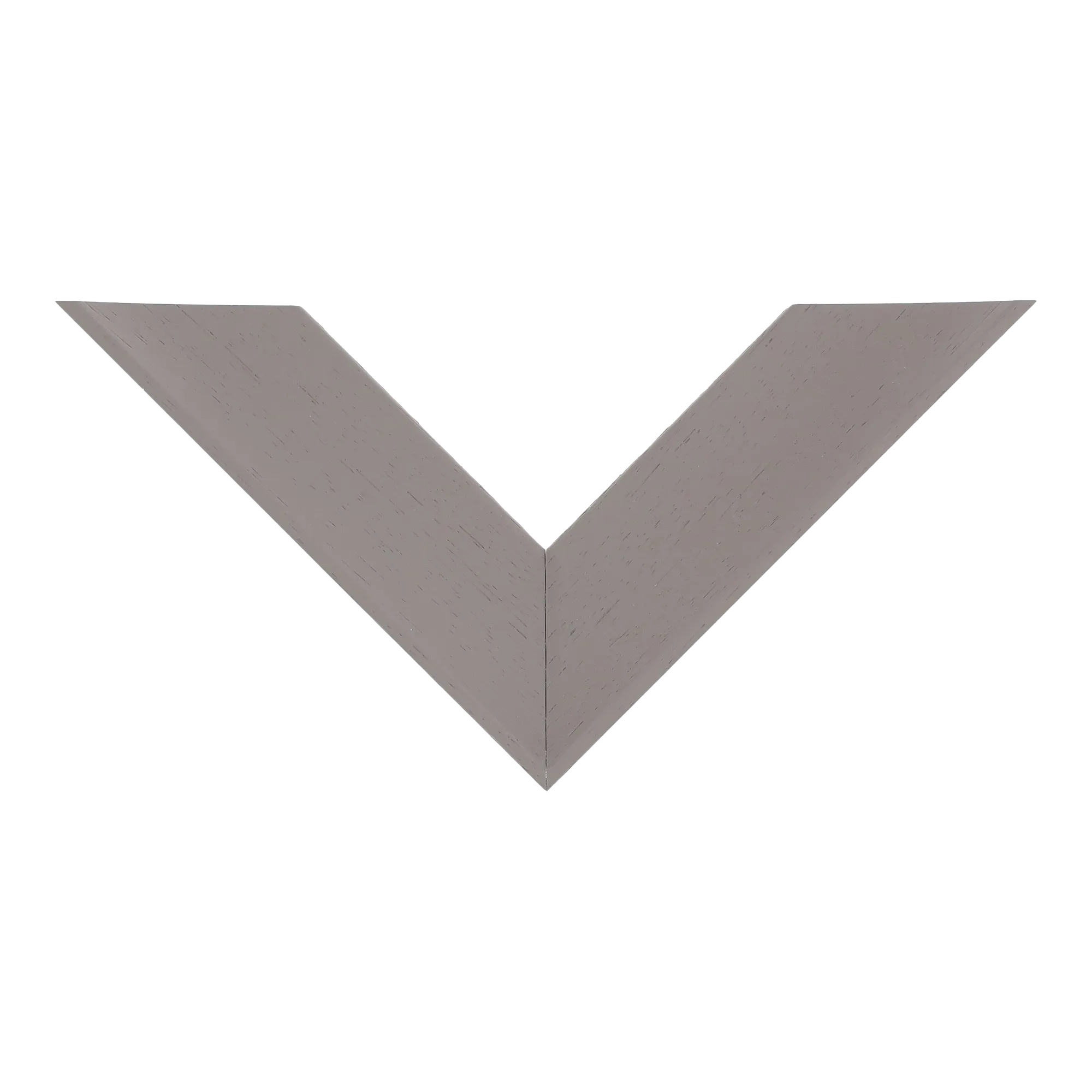 Top view of Scoop picture frame in taupe