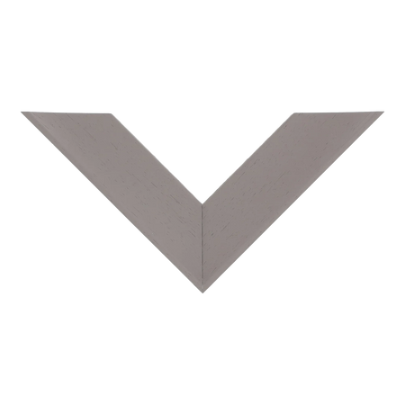 Top view of Scoop picture frame in taupe