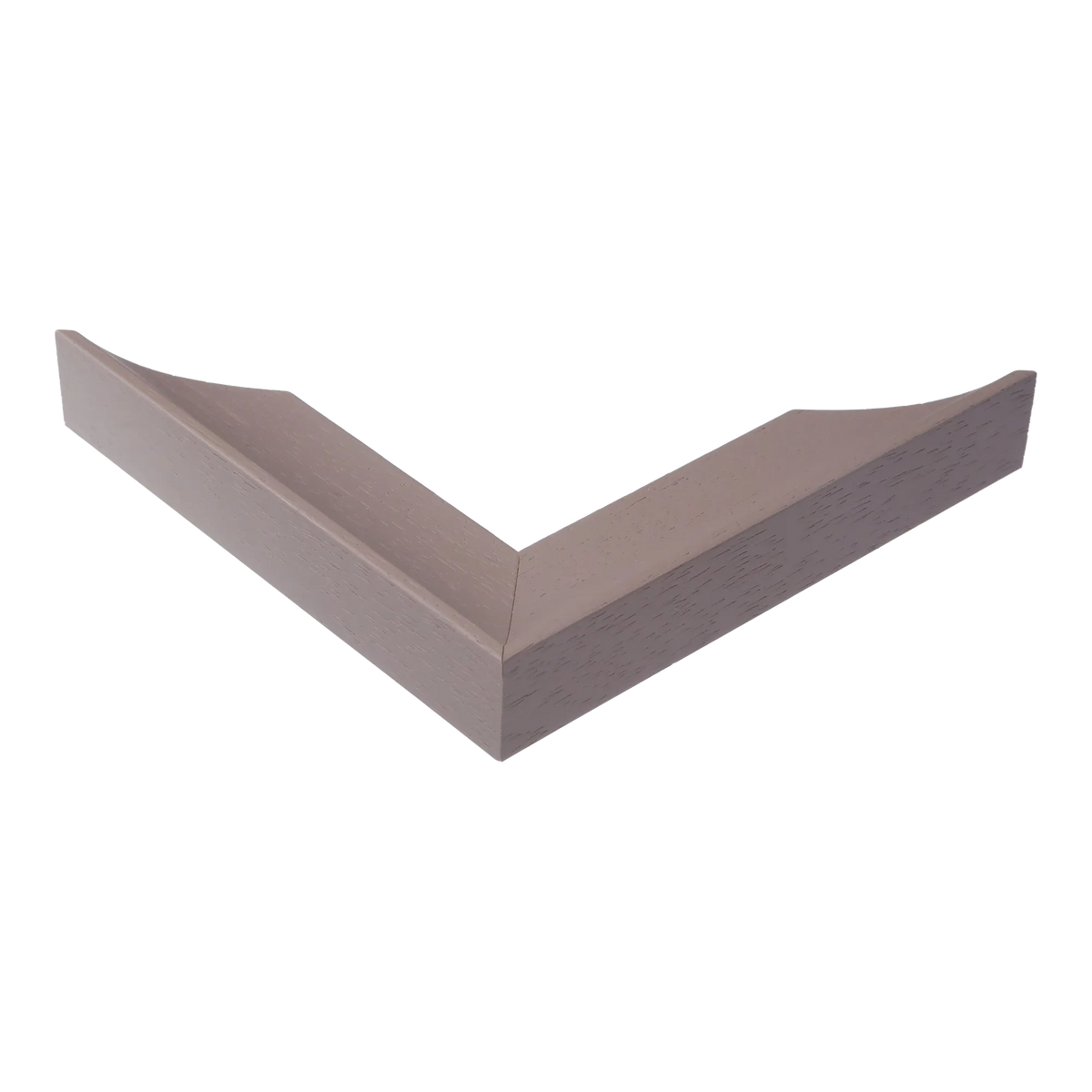 Corner view of Scoop in taupe picture frame