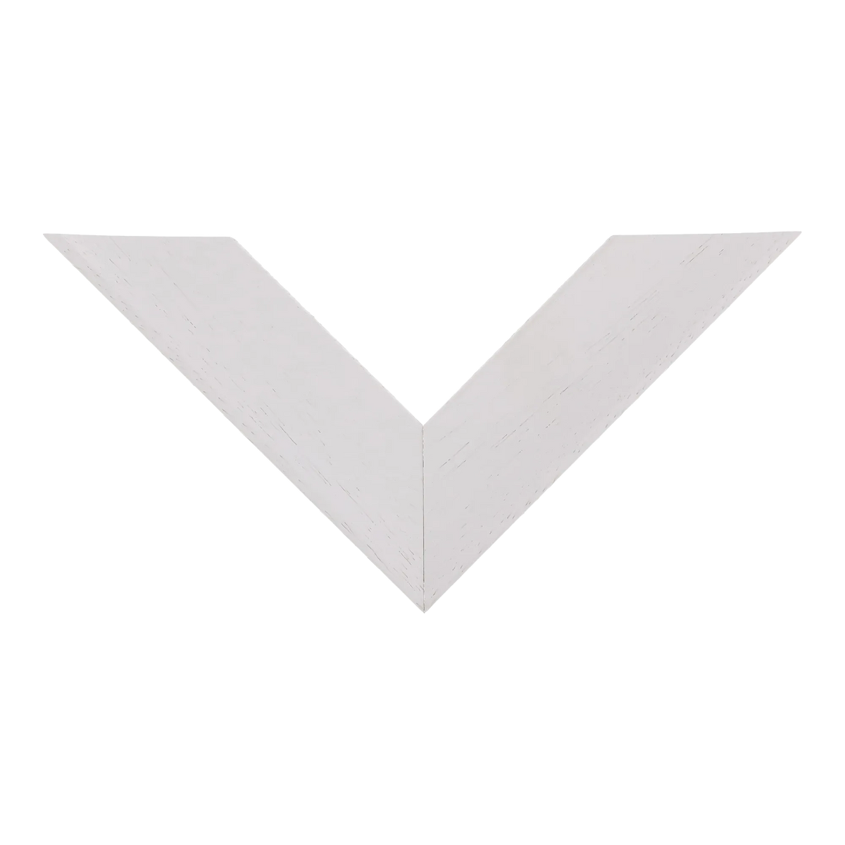 Top view of Scoop picture frame in white