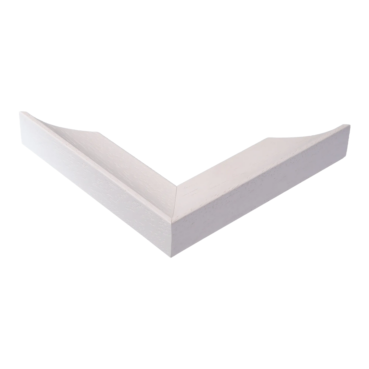 Corner view of Scoop in white picture frame